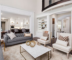 Staged living room